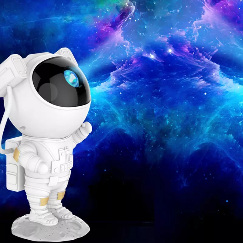 Astronaut Night Light Projector – LED Starry Sky Projector for Children's Room, Soothing Night Light with Galaxy and Space Projection, Dimmable and Adjustable