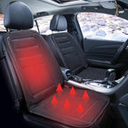 HeatRide Heated Car Seat Cushion – 12V Memory Foam Seat and Back Warmer
