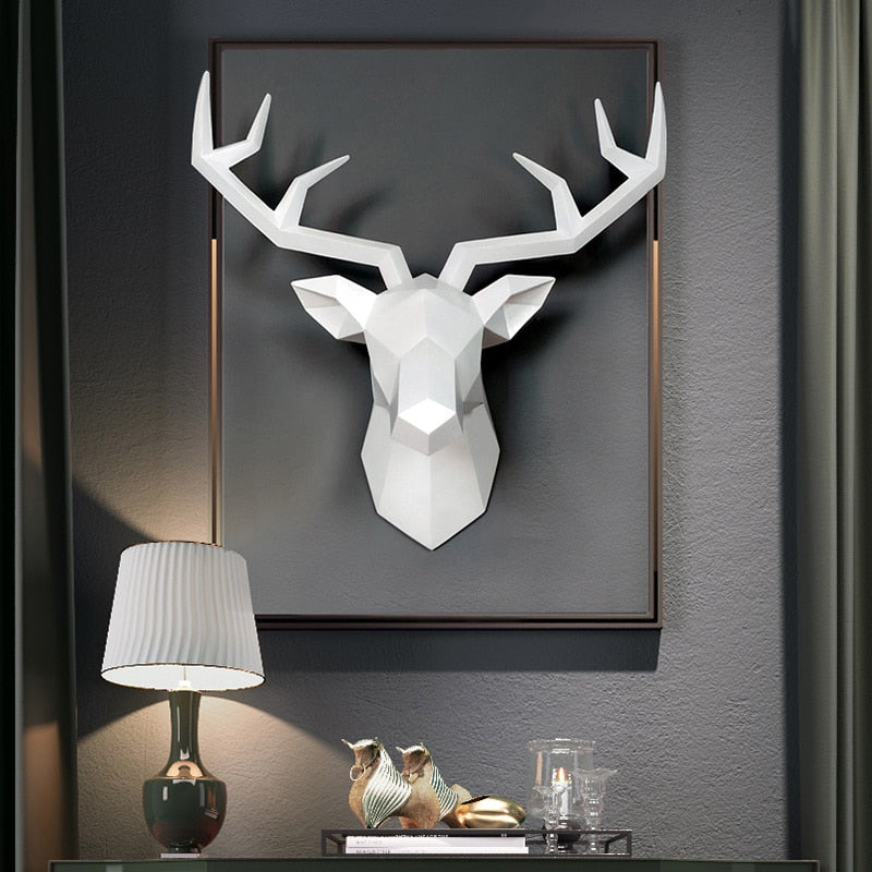 3D deer figure in modern design and unique form
