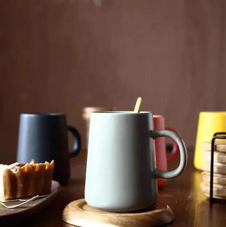Very large stoneware coffee mug