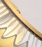 Wall Lamp with Nature-Inspired Golden Wing Motif