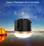Portable LED Camping Lamp with Power Bank – Rechargeable, USB Connection, for Outdoor & Emergencies