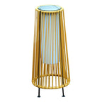 Solar LED Rattan Lantern – Large Outdoor Lighting in Oval Design for Garden and Terrace