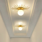 HaloBeam – Elegant Glass and Iron Wall Lamp for Classic Touch