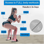 Resistance Training Belt with Elastic Bands for Squats, Leg Strength and Agility Workouts