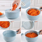 Multifunctional Vegetable Grater with Sieve – 3-in-1 Kitchen Grater for Vegetables & Fruits | Practical Kitchen Helper with Collection Tray