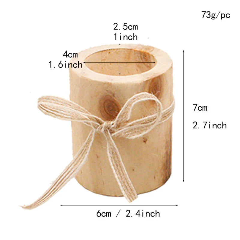 Wood Candle Holders