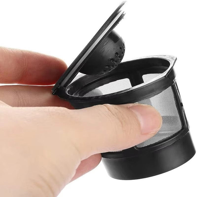 3-Pack Reusable Stainless Steel Coffee Filter Pods with Spoon for 1.0 and 2.0 Brewers