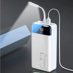 50,000mAh Ultra-High Capacity Power Bank – Super Fast Charging for Phones, Tablets & Laptops