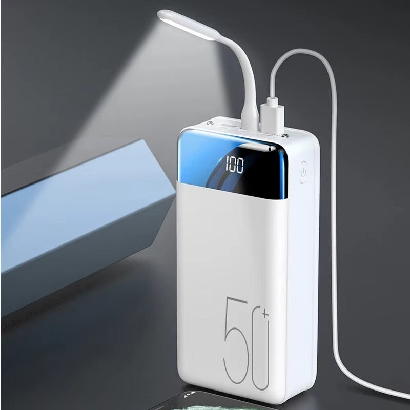 50,000mAh Ultra-High Capacity Power Bank – Super Fast Charging for Phones, Tablets & Laptops