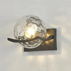 Modern LED Wall Lamp with Glass Panel