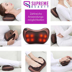 Portable Massage Cushion with Deep Shiatsu Massage - ThermoRelax Pro