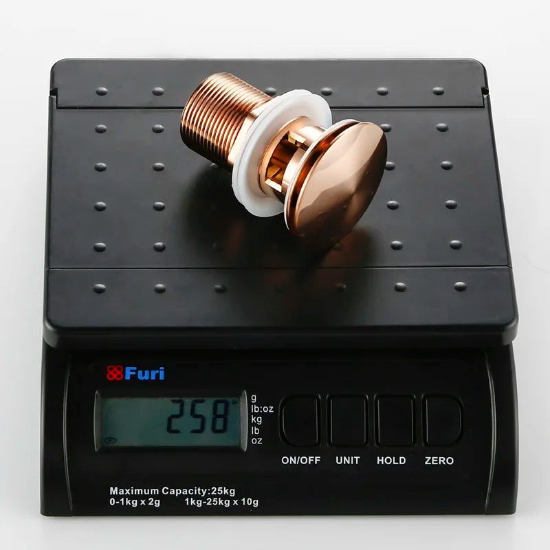 Bagnolux Rose Gold Sink Drain Valve