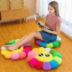 Colorful Sunflower Plush Comfort Seat Cushion