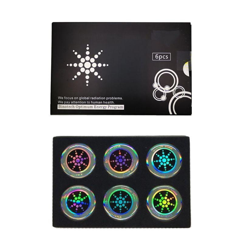 Block Radiation Protection Stickers for Mobile Phones (6 Pieces)