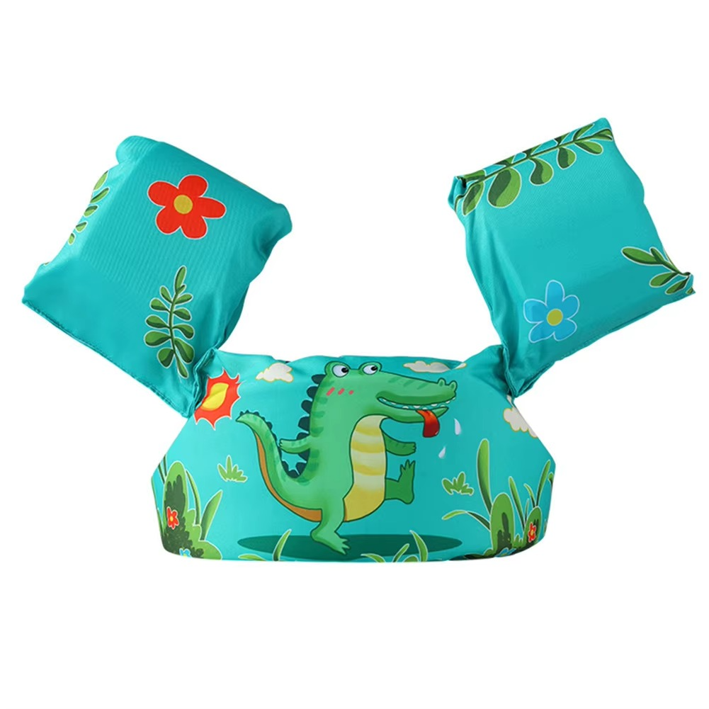 Kids Swim Arm Float and Safety Vest with Buoyancy Support