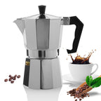 Classic Italian Espresso Maker for the Stove - 12 Cup Moka Pot