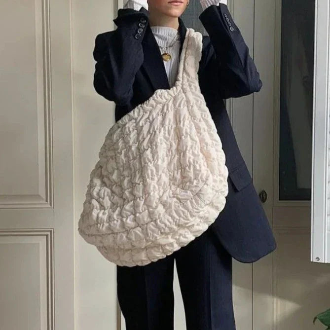 Cross Quilt X-Large Shoulder Bag