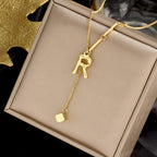 Charming Initials Letter Necklace