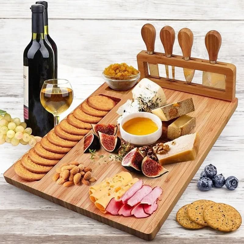 CheeseLux – Premium Bamboo Cheese Board Set