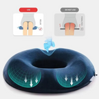 Orthopedic Memory Foam Donut Seat Cushion for Hemorrhoid and Tailbone Relief