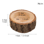 Wood Candle Holders