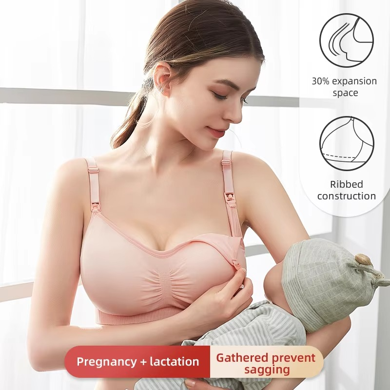 Seamless Plus Size Nursing Bra for Comfort and Support During Breastfeeding