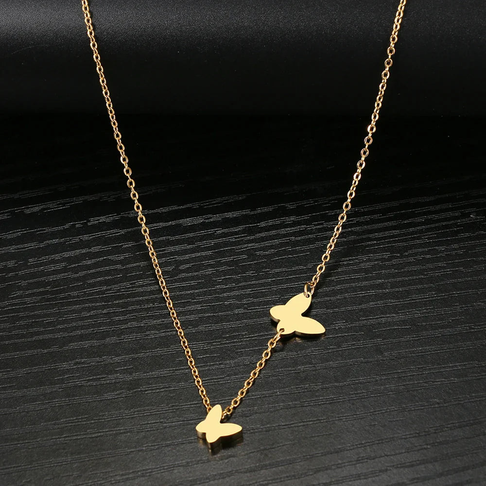 Dainty Fluttering Butterfly Necklace