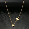 Dainty Fluttering Butterfly Necklace
