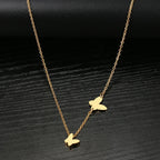 Dainty Fluttering Butterfly Necklace