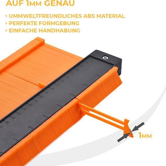 Contour gauge contour duplication gauge with lock