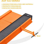 Contour gauge contour duplication gauge with lock