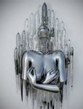 Metal Figure Statues Styles Abstract Canvas Painting Couples Wall Art Love Sculpture Poster Print Home Decor Living Room Gifts