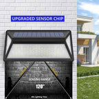 Modern Solar LED Wall Light for Outdoors – Waterproof Facade Lighting with Motion Sensor