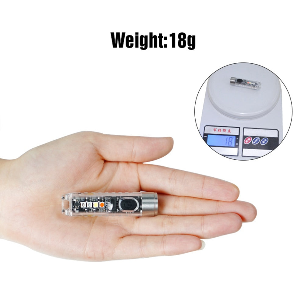 Mini-LED keychain flashlight