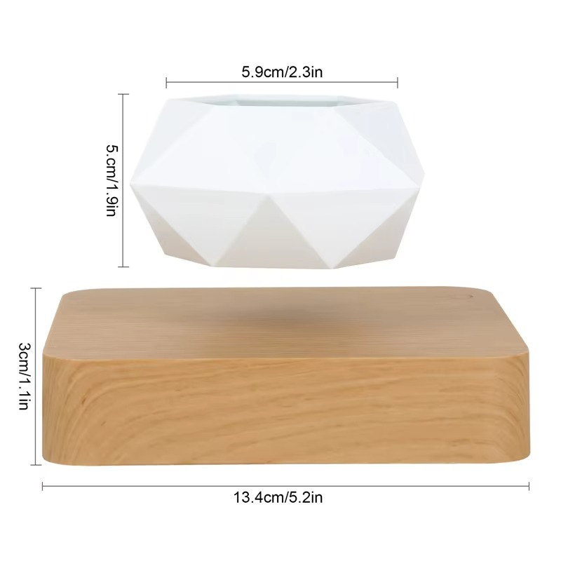 Magnetic Levitating Bonsai Planter, Floating Flower Pot for Home and Office Décor