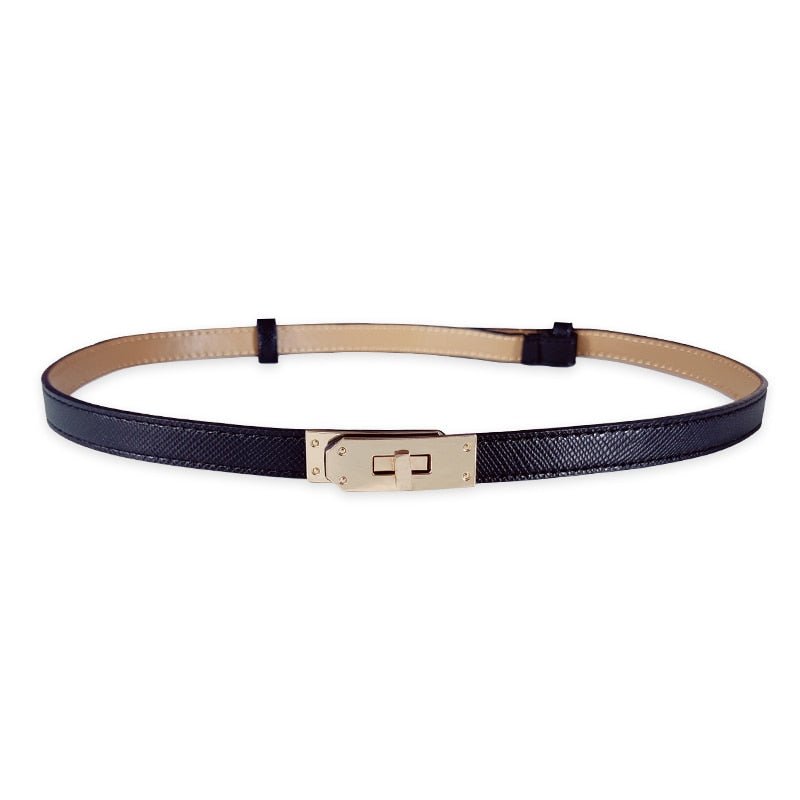 adjustable women's leather belt