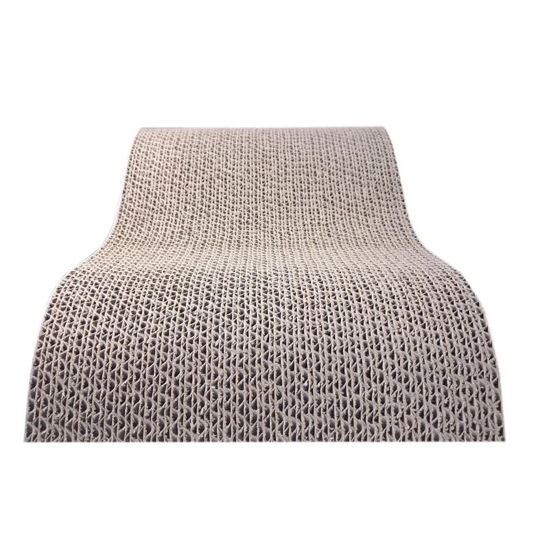 Scratching pad for cats made of corrugated cardboard reversible and furniture-friendly