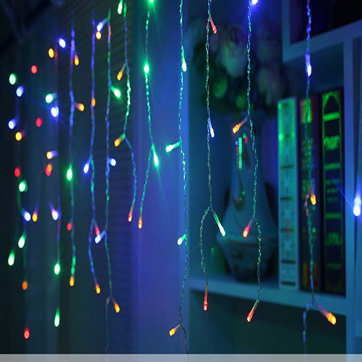 LED Starry Sky Icicle Light String – Decorative Light Curtains for Christmas and Garden