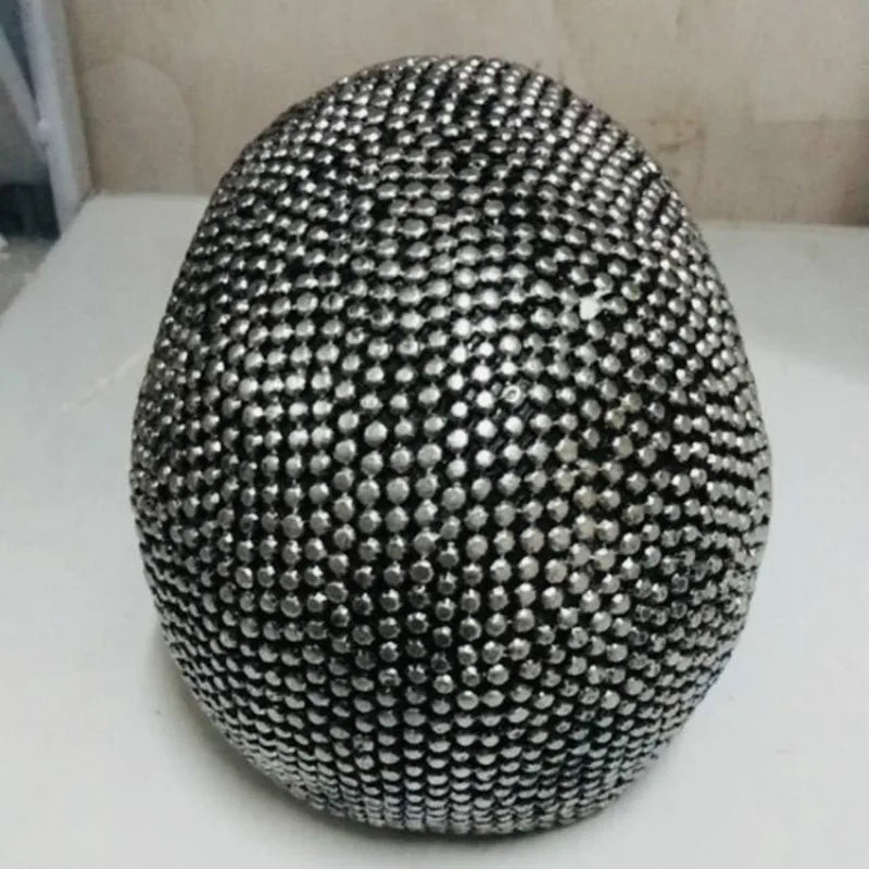 BUF Large Silver/Gold Skull Statue Resin Craft Decorative Ornaments Halloween Decoration Sculpture Home Decor Figures