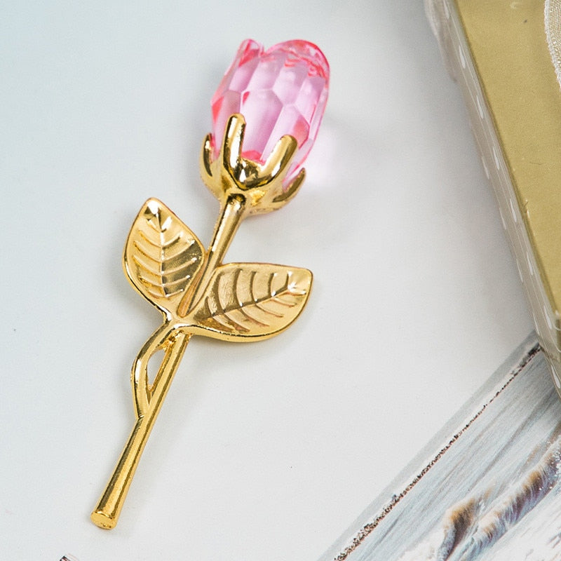 Luxury Crystal Rose in Gift Box – Valentine's Gift for Her