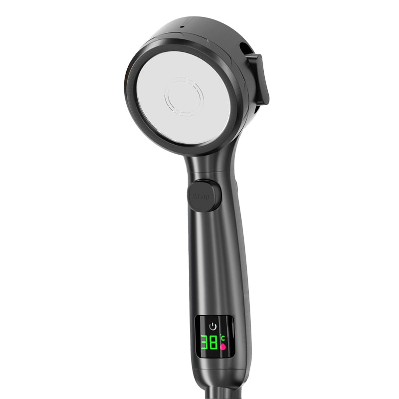 Shower head with temperature display on sale