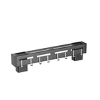 Organize Your Kitchen: Stainless Steel Wall-Mounted Knife Holder Shelf - Nail-Free Storage Shelf with Hooks for Cutlery - Cabinet Organizer for a Tidy Kitchen