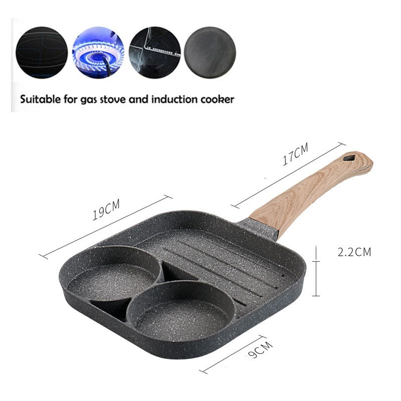 Four-hole frying pan