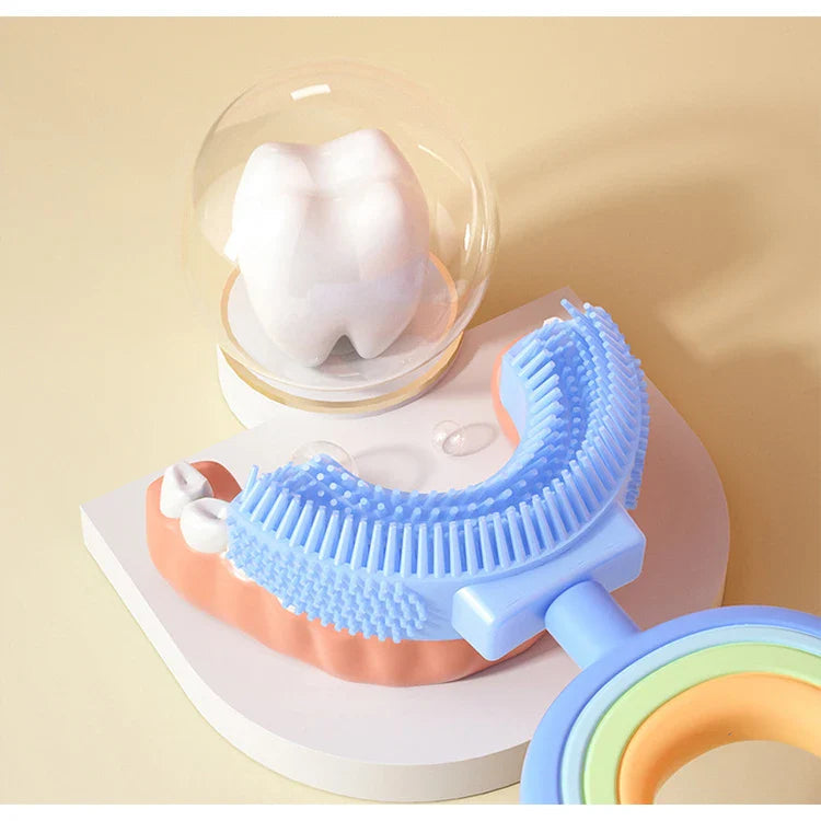 Silicone Children's Toothbrush U-Design Rainbow