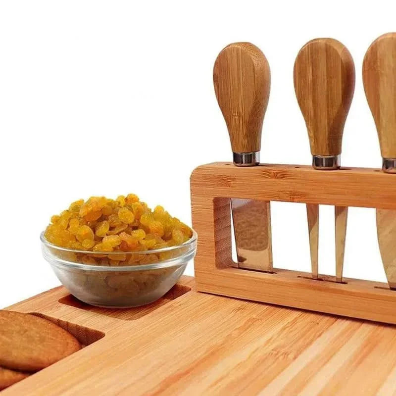 CheeseLux – Premium Bamboo Cheese Board Set