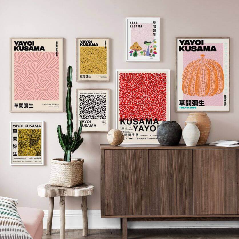 Yayoi Kusama Abstract Premium Poster
