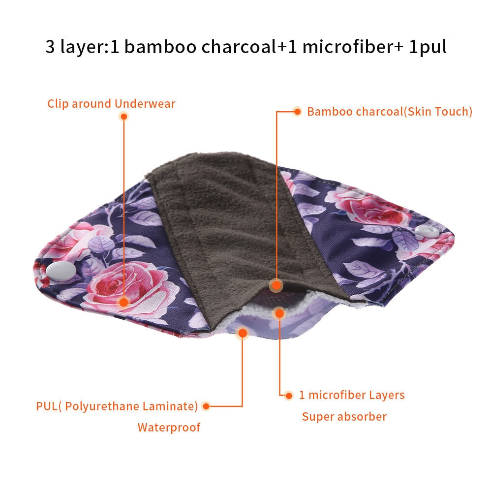 10 pieces reusable pads - Organic periods reusable pads