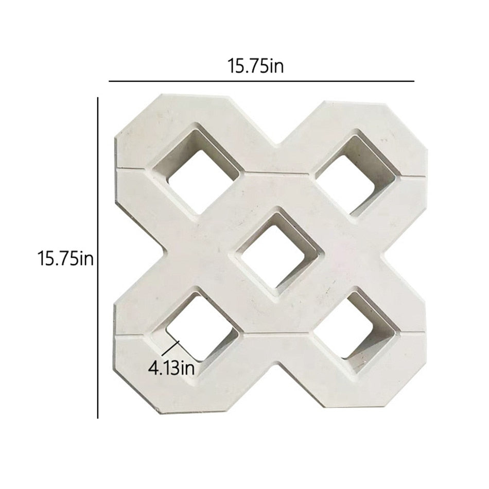Square tile paving form