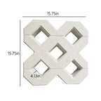 Square tile paving form